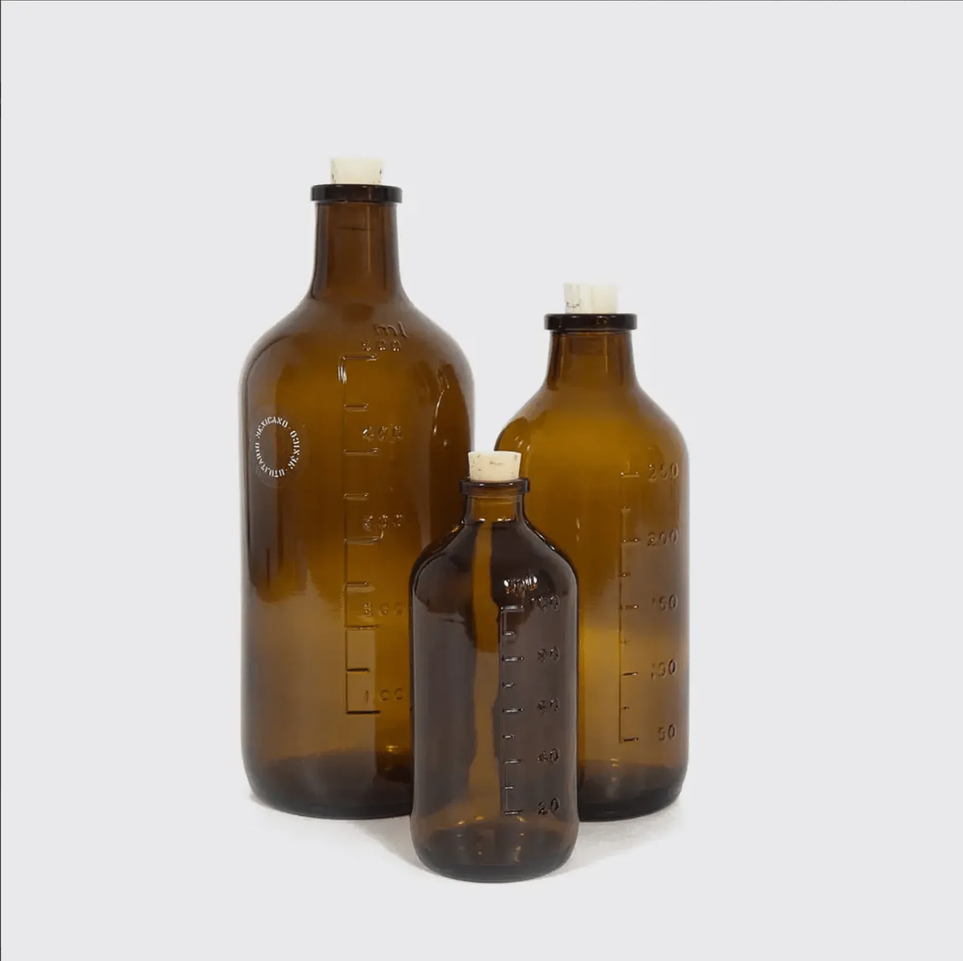 100ML AMBER GLASS BOTTLE - Imagen 2
