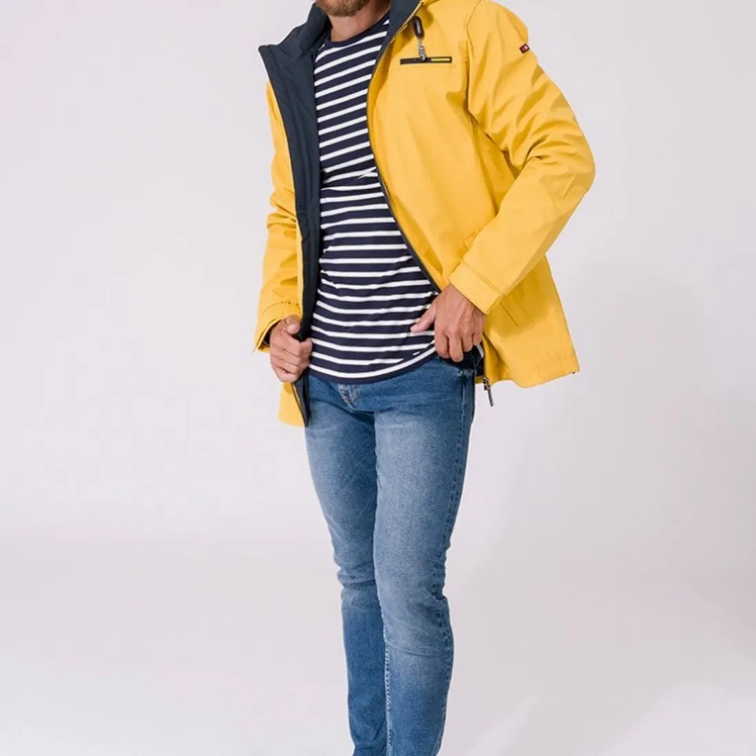 .CHUBASQUERO CABALLERO BATELA AMARILLO - Imagen 2