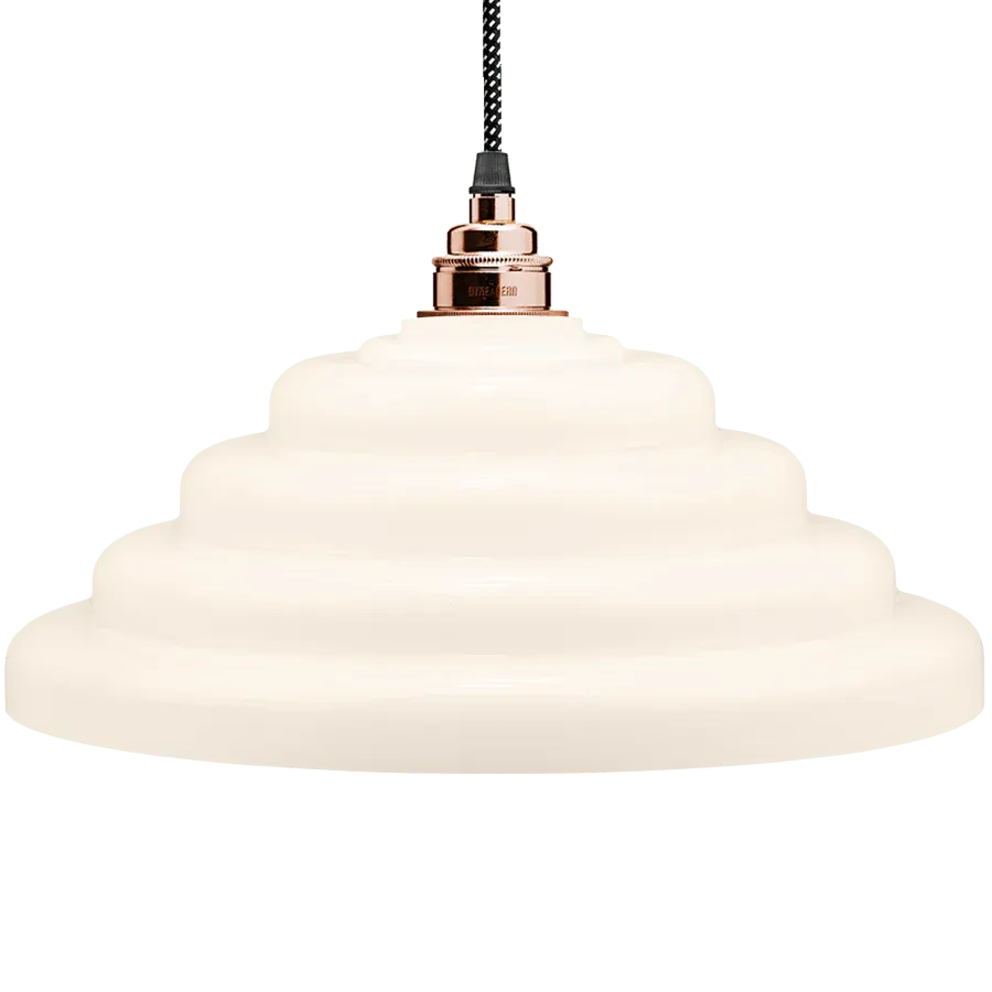 COLGANTE OPALINE VIDRIO 70s - Imagen 6