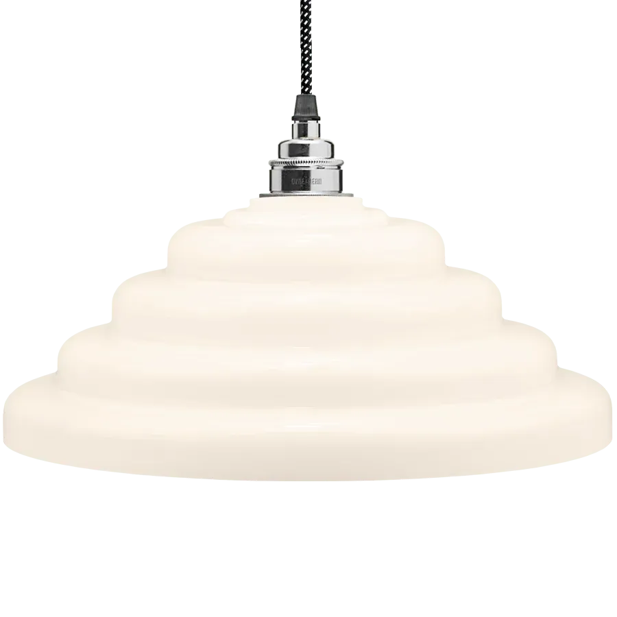 COLGANTE OPALINE VIDRIO 70s - Imagen 5