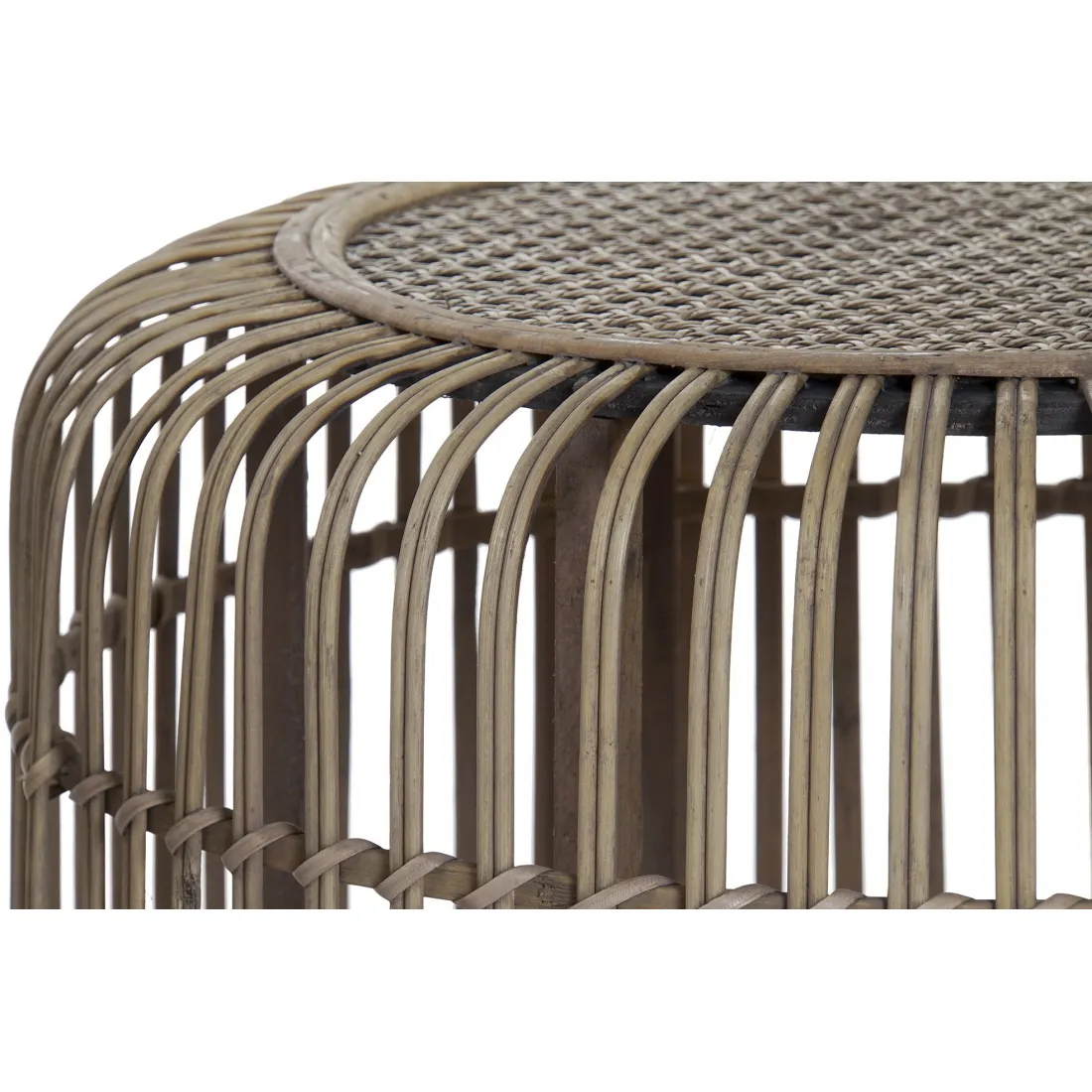 .MESA AUXILIAR REJILLA RATAN - Imagen 2