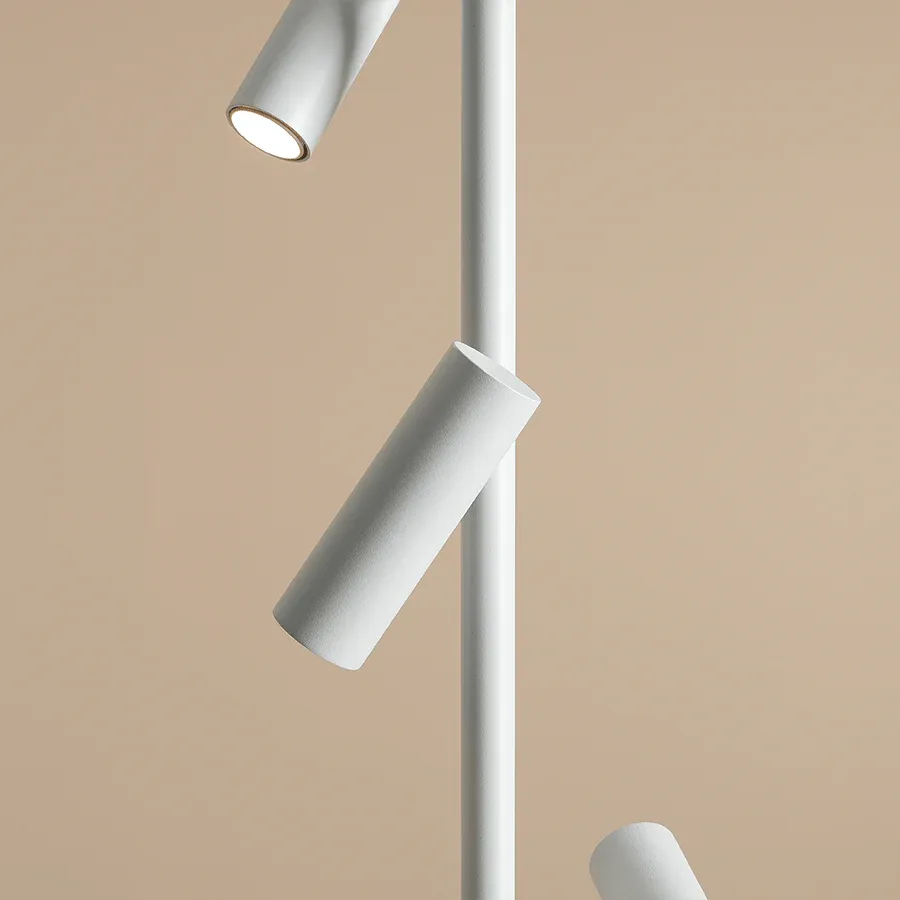 ADJUSTABLE FLOOR SPOTLIGHT WHITE - Imagen 2