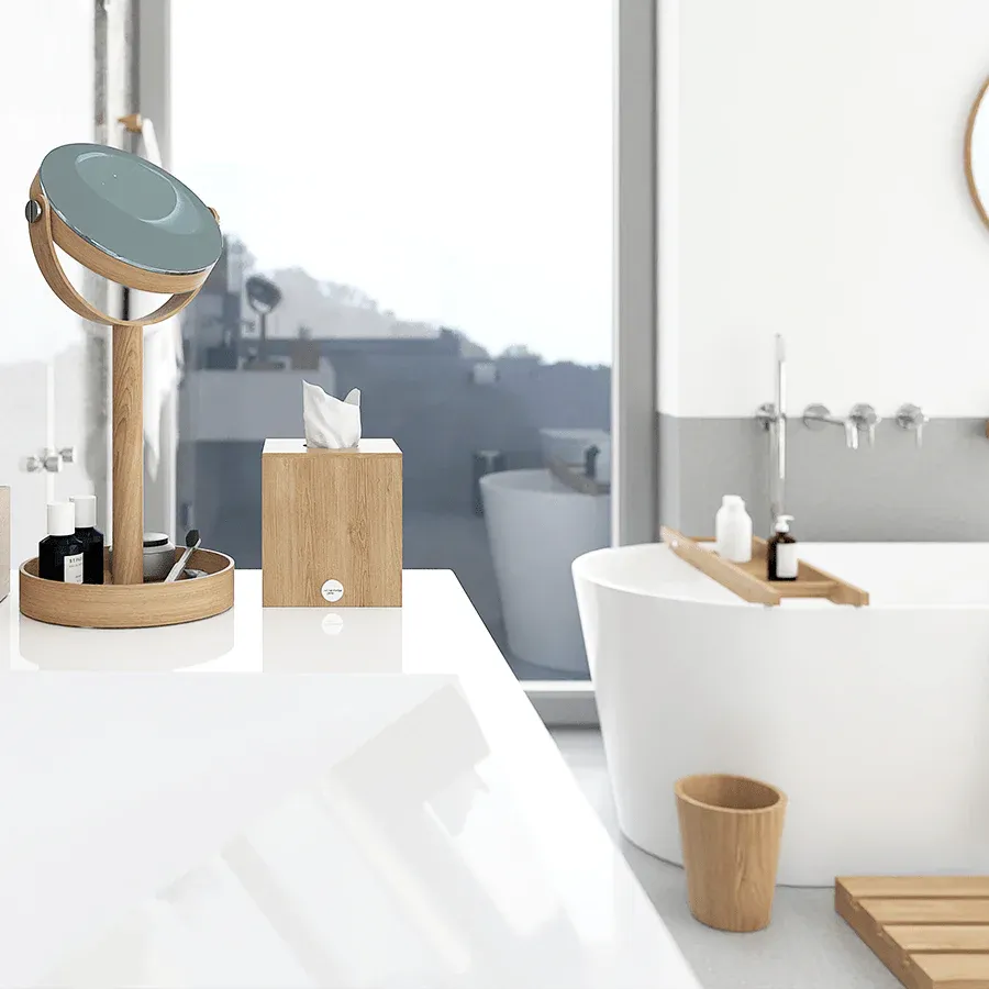 CUBIERTA DE BAÑO ROBLE NATURAL MEZZA - Imagen 4