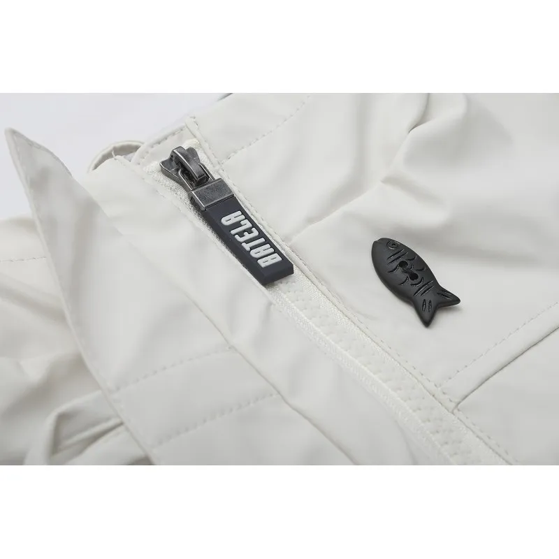 .CHUBASQUERO BLANCO CON BOTONES DE PECES - Imagen 4