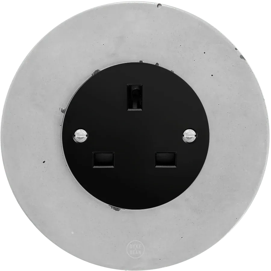 CLASSIC CONCRETE UK BLACK SOCKET - Imagen 2