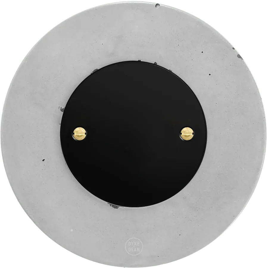 CLASSIC CONCRETE WALL END PLUG BLACK SOCKET - Imagen 2
