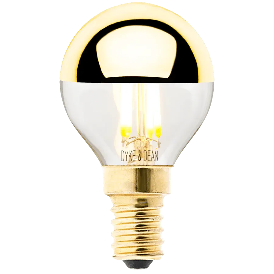 BOMBILLA DYKE & DEAN LED GOLD CAP E14 - Imagen 2