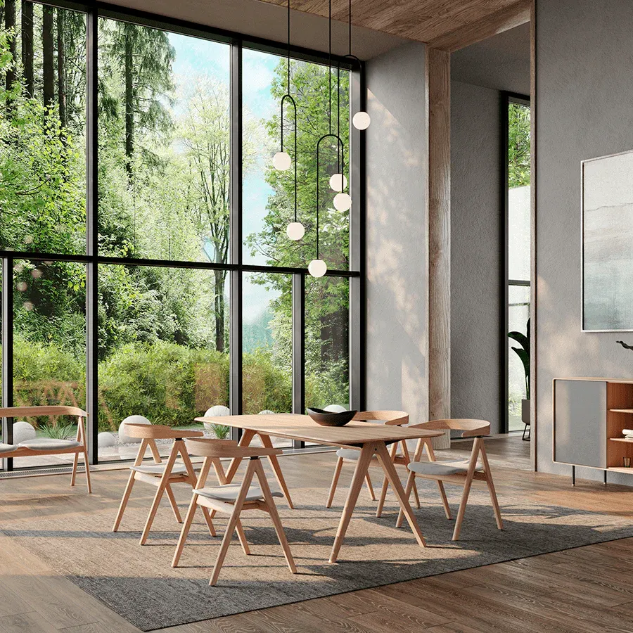 GAZZDA AVA OAK DINING TABLE 200 X 90 - Imagen 4