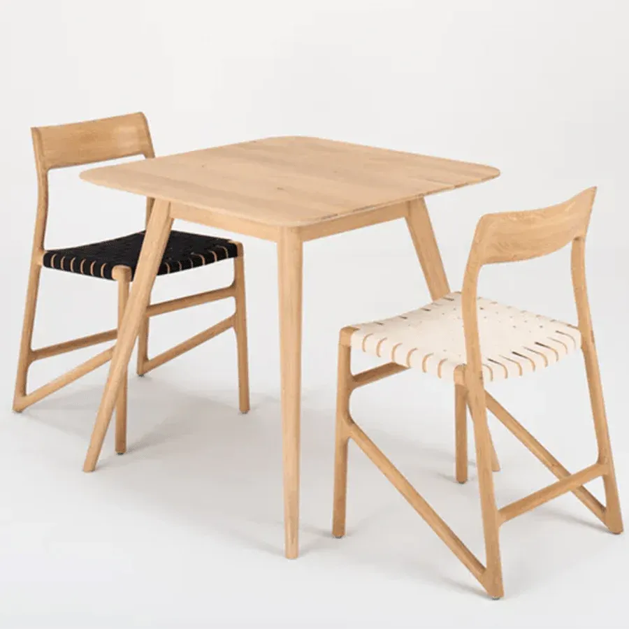 GAZZDA SQUARE STAFA TABLE NATURAL OAK 80CM - Imagen 6