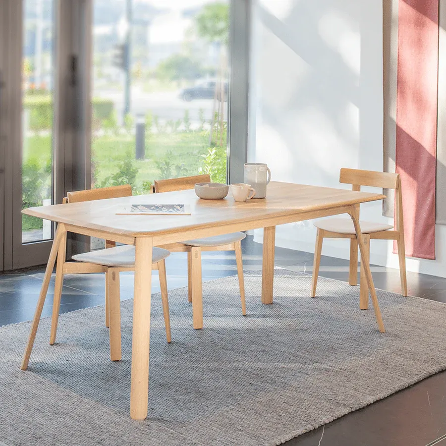 GAZZDA TESKA OAK DINING TABLE 200 X 90 - Imagen 4