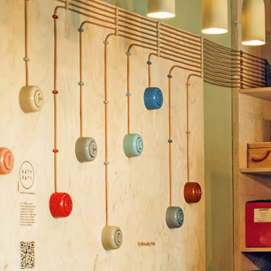 PORCELAIN ROUND SURFACE MOUNTED TOGGLE BUTTON SWITCH BLACK - Imagen 8