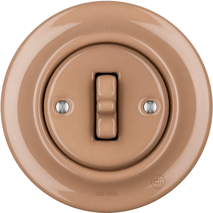 PORCELAIN WALL LIGHT SWITCH DERMA TOGGLE - Imagen 3