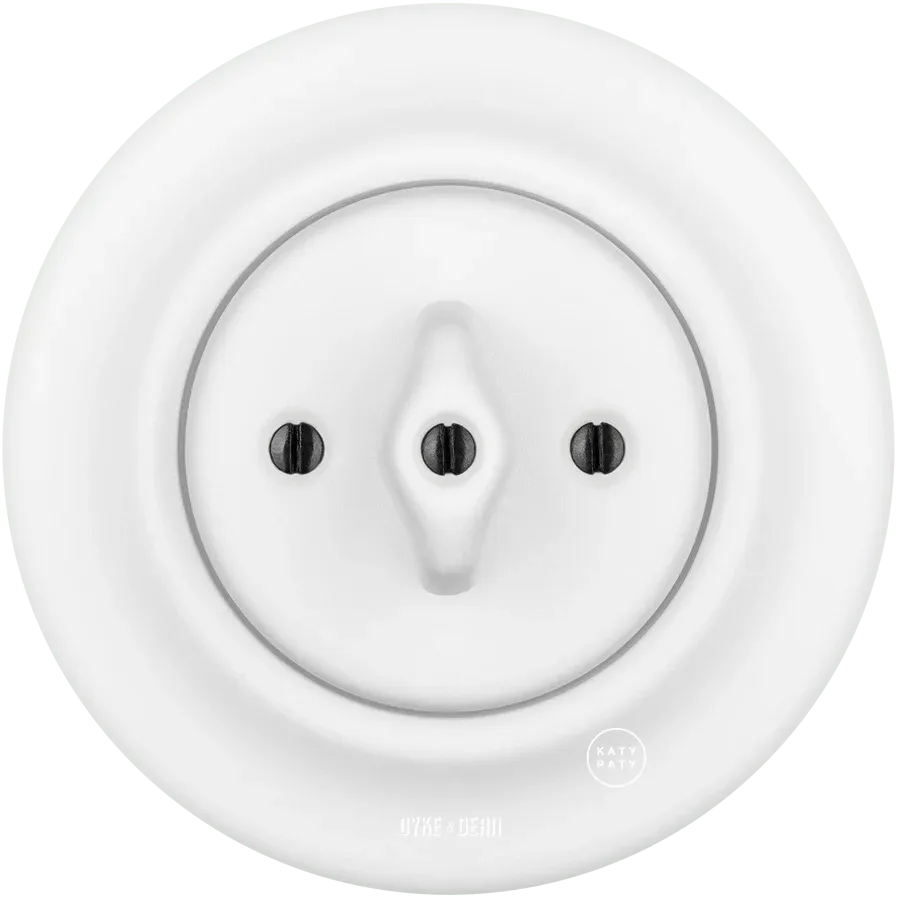 INTERRUPTOR DE LUZ DE PARED DE PORCELANA CIELO ROTATIVO - Imagen 2