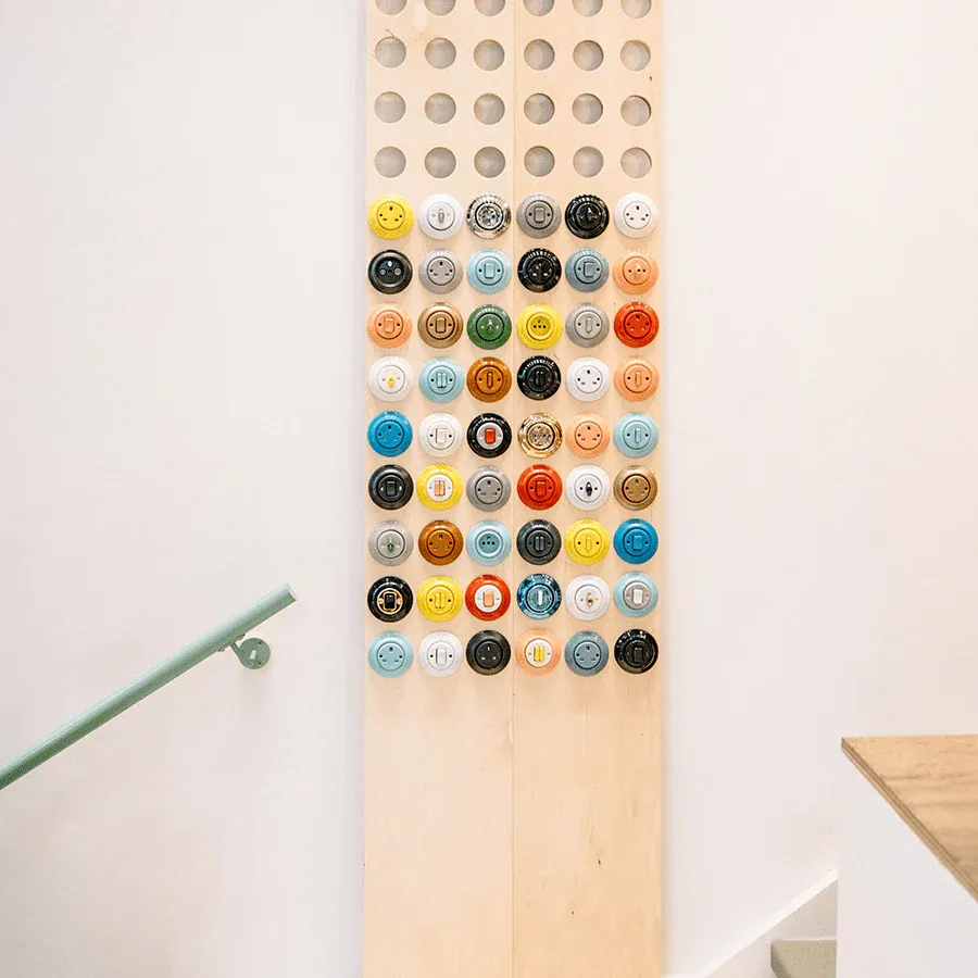 INTERRUPTOR DE LUZ DE PARED DE PORCELANA CIELO ROTATIVO - Imagen 8