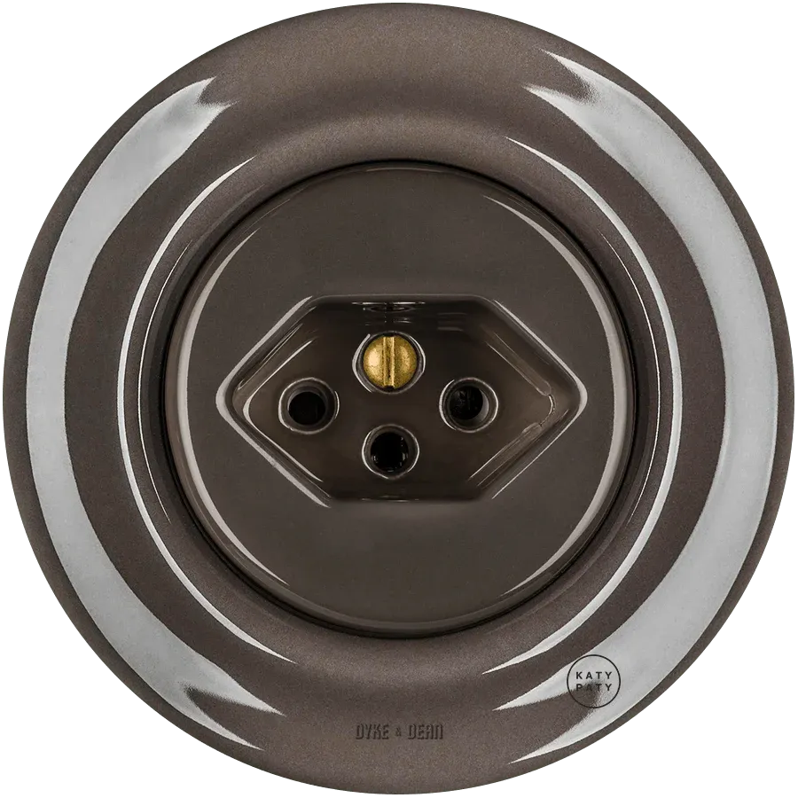 PORCELAIN WALL MOUNTED SWISS SOCKET BROWN - Imagen 2