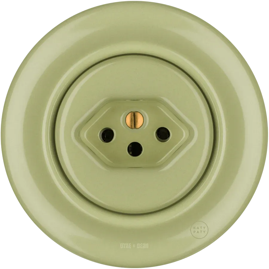 PORCELAIN WALL MOUNTED SWISS SOCKET MOSS GREEN - Imagen 2