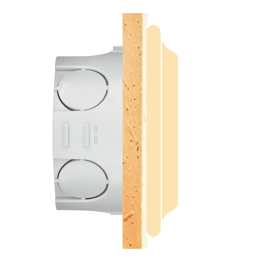 TOMA PARED PORCELANA BLANCO SCHUKO - Imagen 5