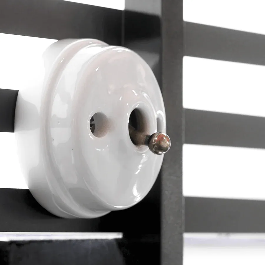 INTERRUPTORES DE PARED INTERMEDIOS DE CERÁMICA BLANCA BRONCE - Imagen 7