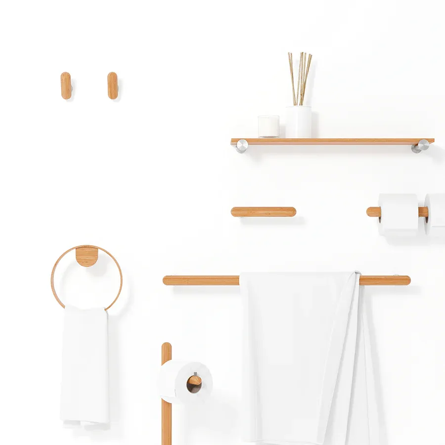 WIREWORKS YOKU WALL ROBE HOOK NATURAL OAK - Imagen 3