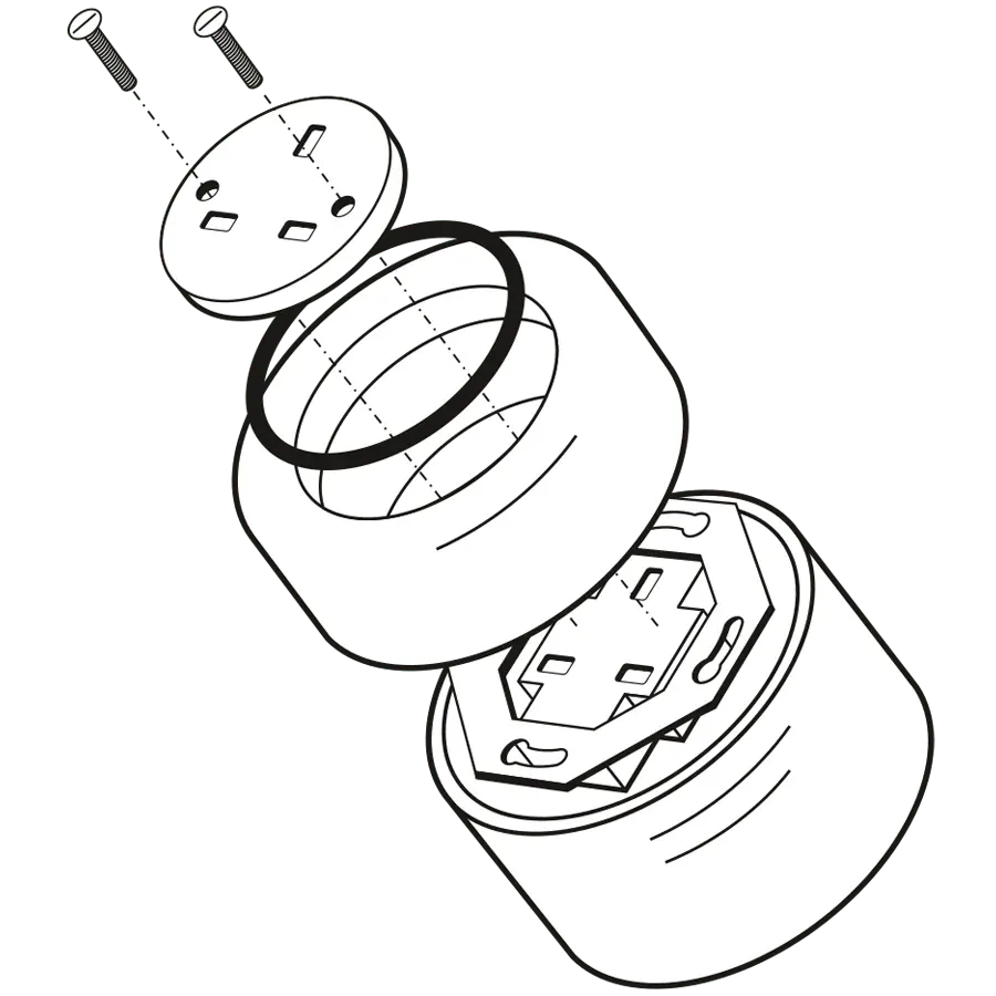 ENCHUFE DE PARED DE PORCELANA SUPERFICIE BLANCO UK - Imagen 7