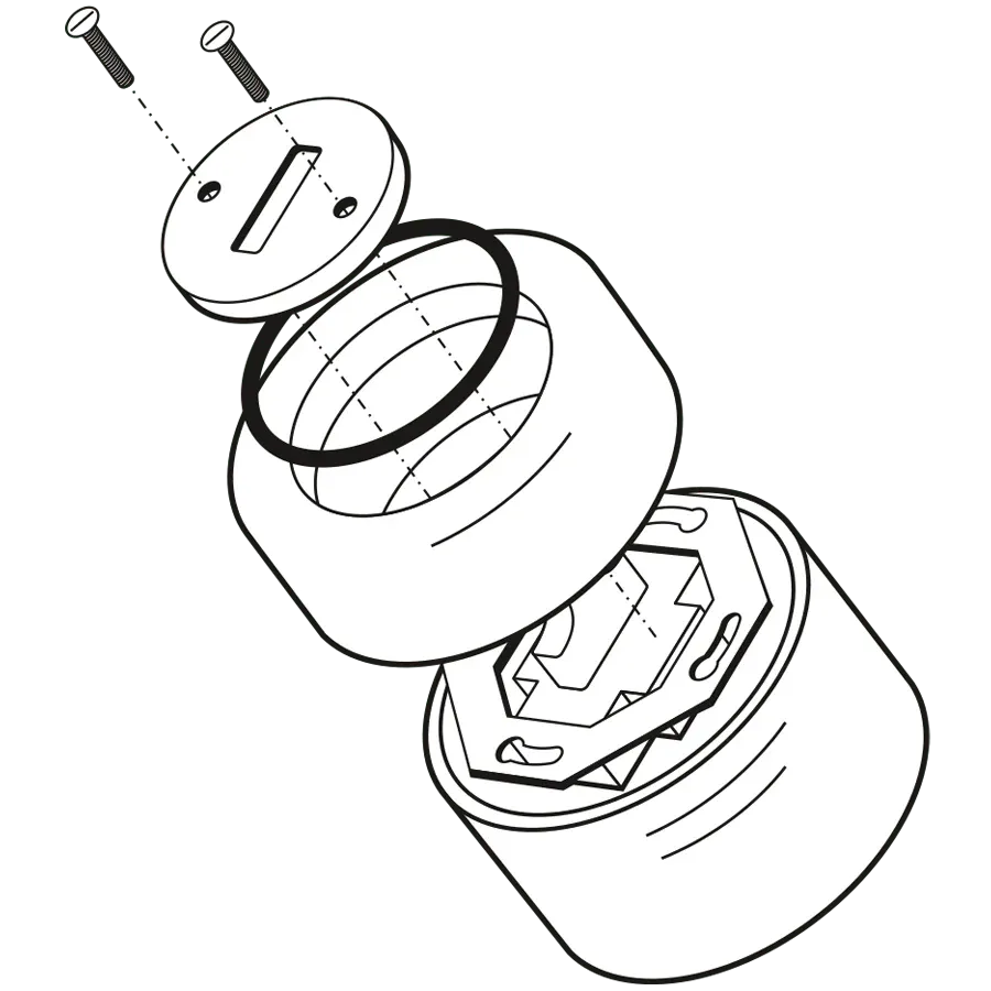 PORCELAIN ROUND SURFACE MOUNTED TOGGLE BUTTON SWITCH VIOLEDO - Imagen 6